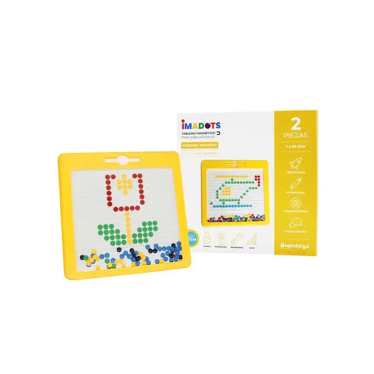 Imadots Braintoys imadots-enmarcado-en-amarillo-magnetico-rompecabezas-946