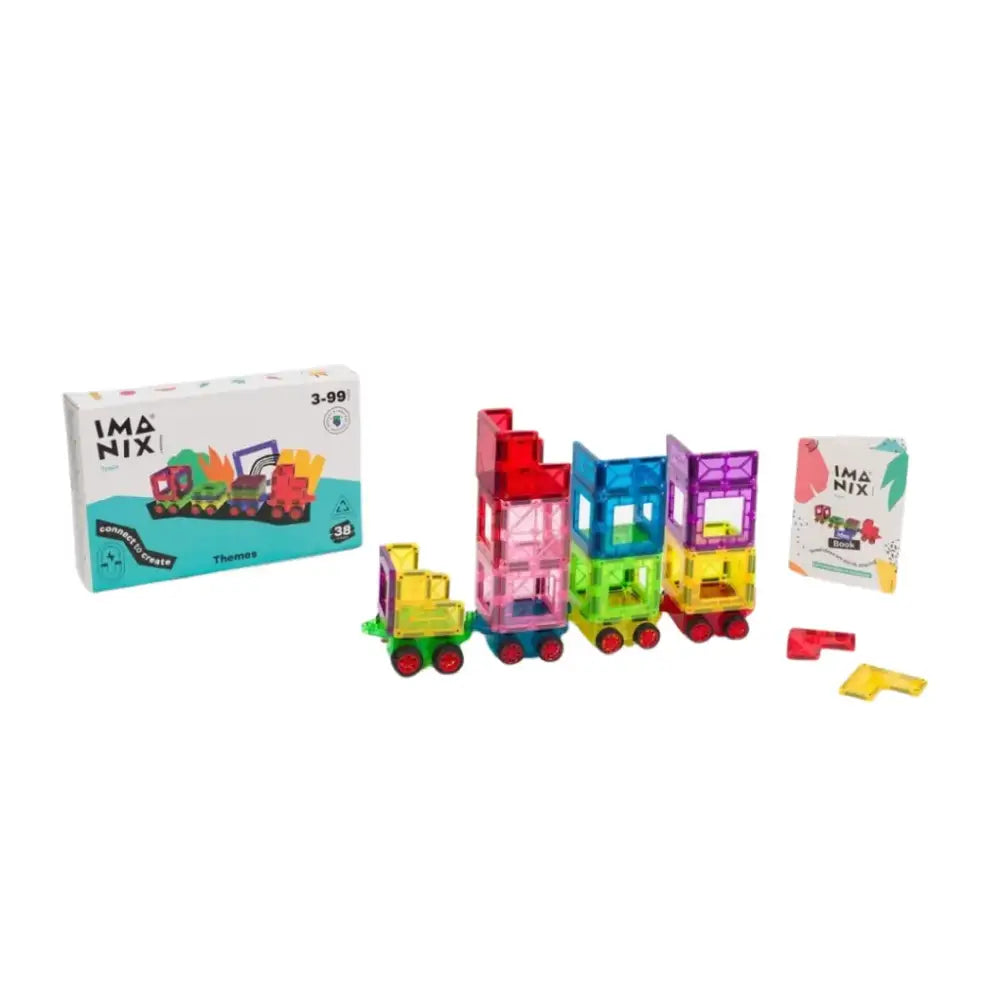 Imanix Tren con vagones 38 pzas Magnéticos Braintoys imanix-tren-con-vagones-38-pzas-magneticos-vistoso-juguete-818