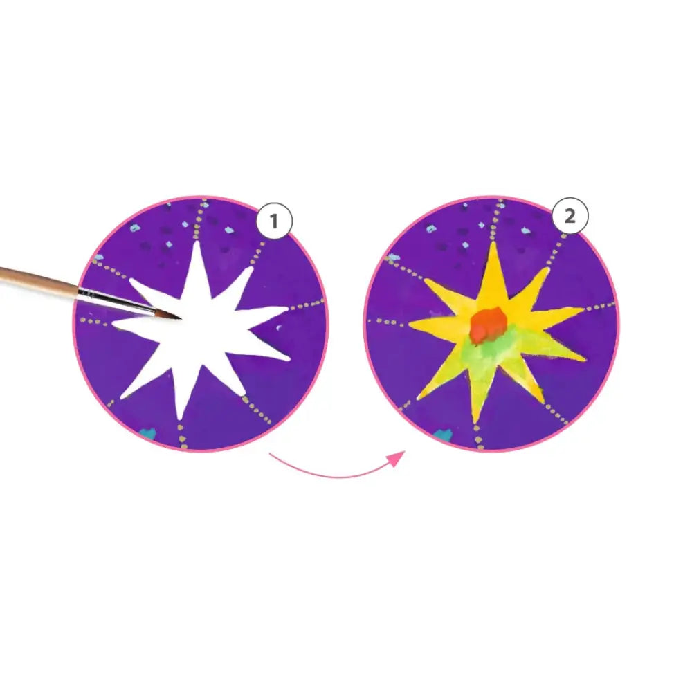 Insipred by En un sueño Manualidades Djeco Art & Craft insipred-by-en-un-sueno-manualidades-purpura-circular-discos-547