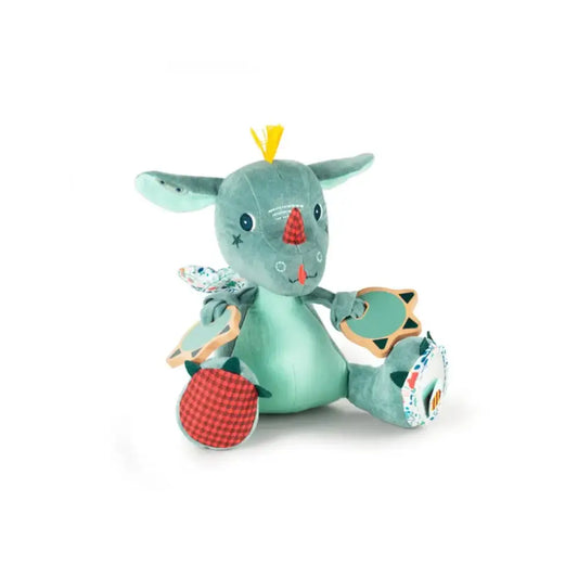 Joe, dragón Multisensorial Bebés Lilliputiens joe-dragon-multisensorial-bebes-menta-verde-felpa-125