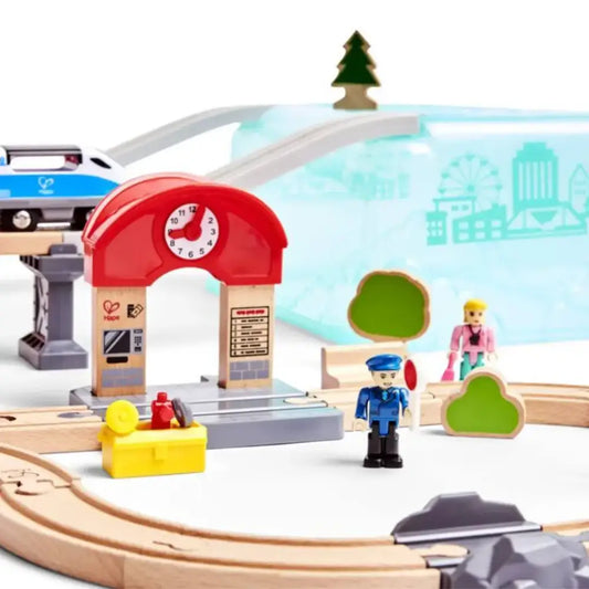 Juego de Bloques de Construcción Tren de Ciudad - Trenes