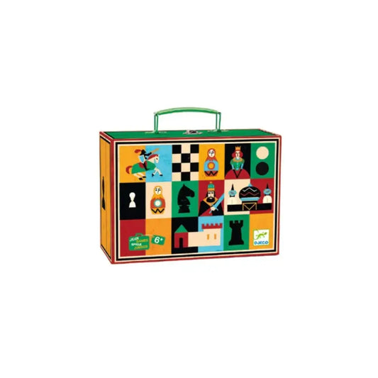 Juegos Clásicos Ajedrez y Damas Djeco juegos-clasicos-ajedrez-y-damas-vistoso-con-tematica-de-lonchera-746