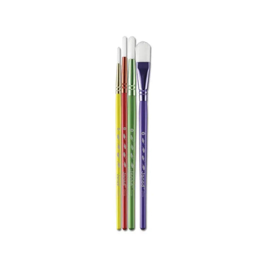 Kit de 4 pinceles Sintéticos - Pinturas y Colores