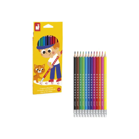 Lápices Borrables x12 - Pinturas y Colores