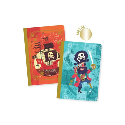 Libretas pequeñas Steve Life style by Djeco libretas-steve-de-tematica-pirata-cuadernos-craneo-558