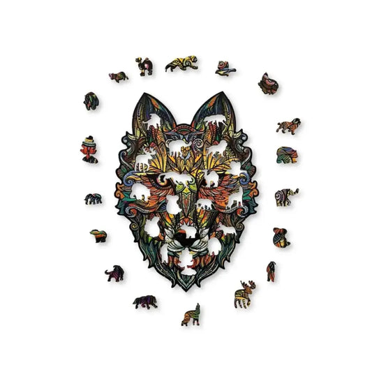 Lobo M Puzzles Madera ANIWOOD lobo-m-154
