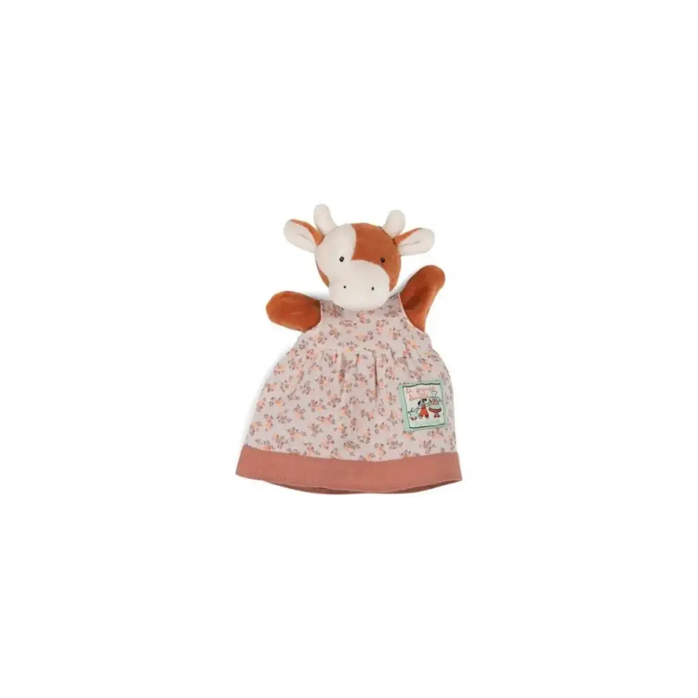 Marioneta Charlotte Moulin Roty marioneta-charlotte-felpa-vaca-mano-103