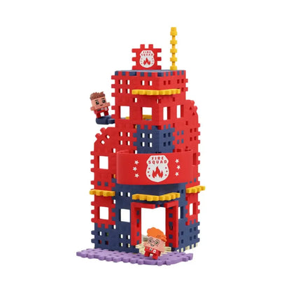 Mini waffle City - Estación de bomberos Construcción Marioinex mini-waffle-city-estacion-de-bomberos-construccion-vistoso-juguete-531
