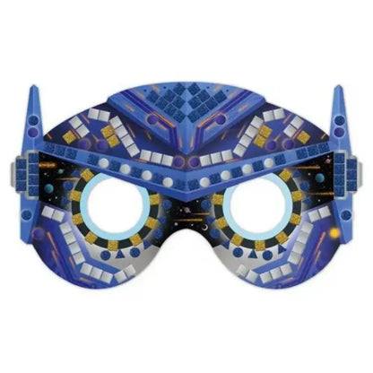 Mosaico Máscaras Sobres manualidades Janod mosaico-mascaras-sobres-manualidades-decorativo-azul-estilo-robot-125