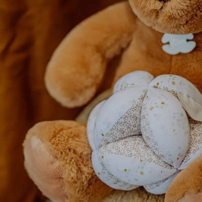 Pelotas con sonajero Bebés Doudou et Compagnie pelotas-con-sonajero-bebes-blanco-en-polvo-galletas-335