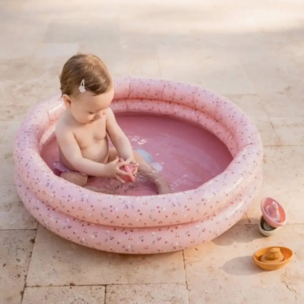 Piscina Flores & Mariposas Ø 80cm Playa y Piscina Little Dutch piscina-flores-mariposas-o-80cm-rosa-inflable-nino-820