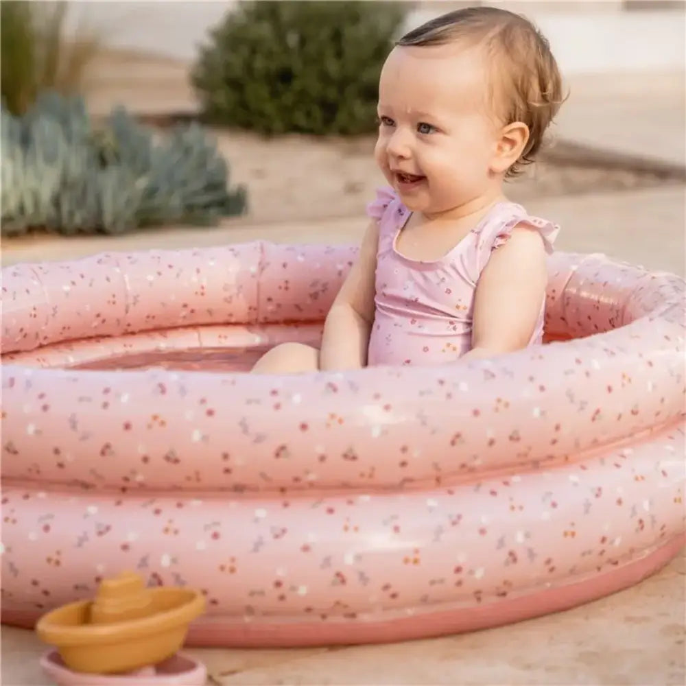 Piscina Flores & Mariposas Ø 80cm Playa y Piscina Little Dutch piscina-flores-mariposas-o-80cm-rosa-inflable-nino-927