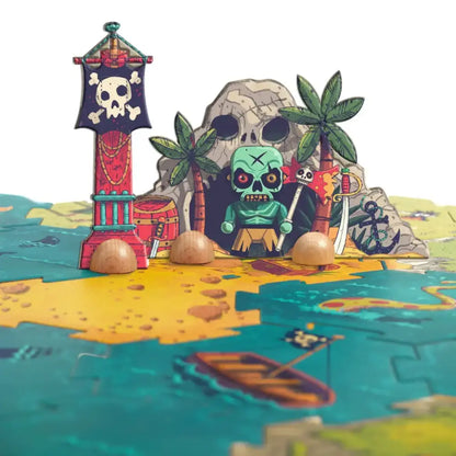 Puzzle Gigante Arty Toys Batalla - 30pcs Arty Toys Djeco puzzle-gigante-arty-toys-batalla-30pcs-de-tematica-pirata-isla-escondite-631