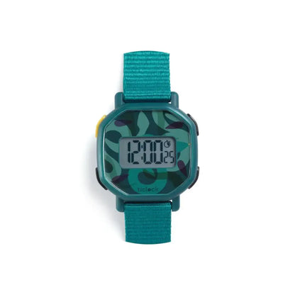 Reloj digital - Green Snakes Life style by Djeco reloj-digital-green-snakes-verde-azulado-mirar-784