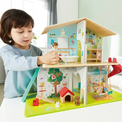 Rock and Slide House Hape rock-and-slide-house-de-madera-casa-munecas-vistoso-238