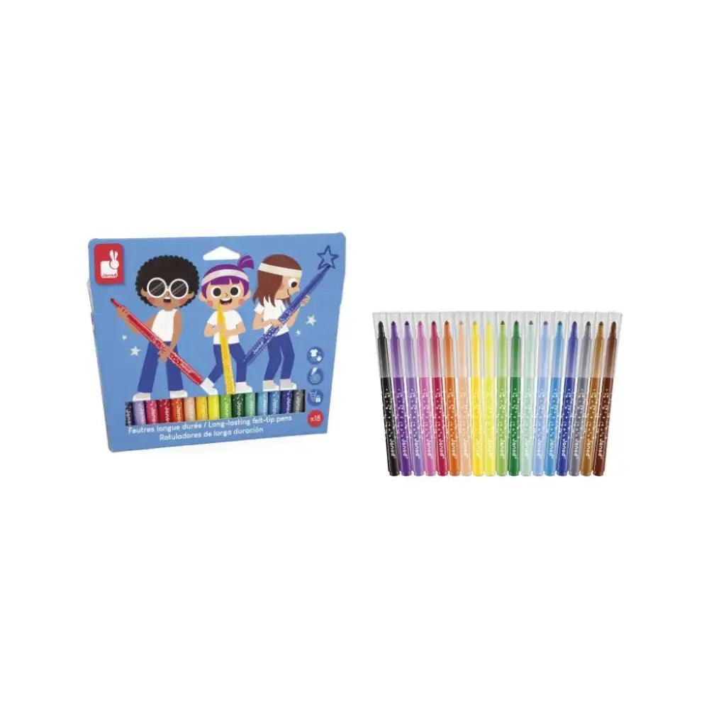 Rotuladores de Larga Duración x18 - Pinturas y Colores