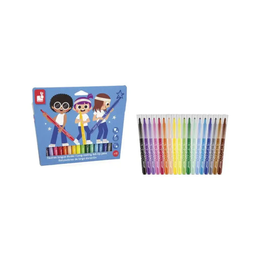 Rotuladores de Larga Duración x18 - Pinturas y Colores