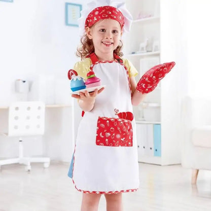 Set de Cocinero Simbólico Hape set-de-cocinero-simbolico-del-nino-traje-colocar-319