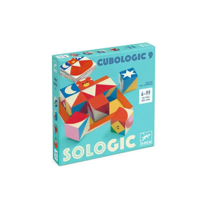 Sologic Cubologic 9 Juego de lógica Djeco sologic-cubologic-9-juego-de-logica-color-verde-azulado-junta-879