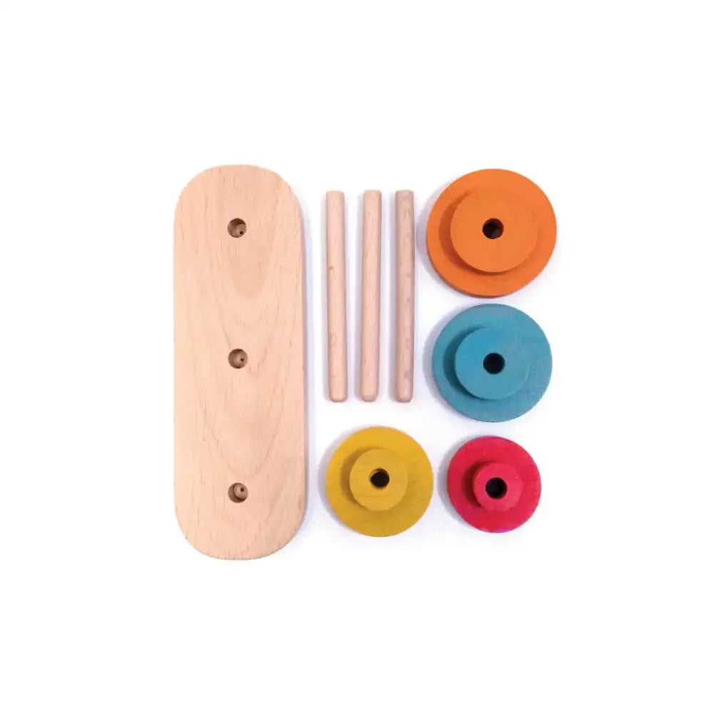 SvooRetro Tower of Hanoi Juego de lógica Svoora svooretro-tower-of-hanoi-juego-de-logica-madera-juguete-vistoso-414
