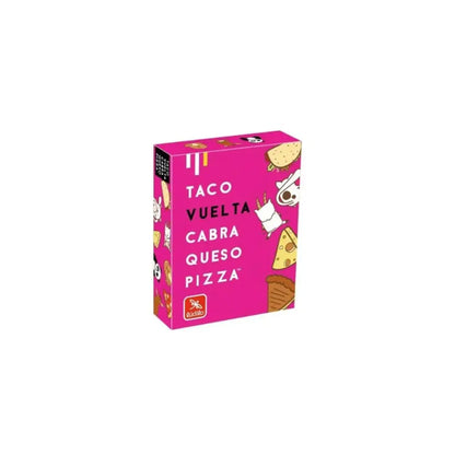 Taco, Vuelta, Cabra, Queso, Pizza Juegos de cartas Ludilo taco-vuelta-cabra-queso-pizza-juegos-de-cartas-rosa-junta-juego-903