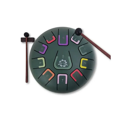 Tambú 8" 11 notas - Verde jungla mate Instrumento musical JuegaConmigo tambu-8-11-notas-verde-jungla-mate-429
