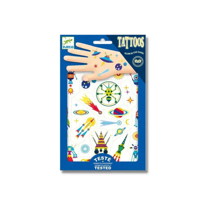 Tattoo Espacio Tatuajes Djeco Art & Craft tattoo-espacio-tatuajes-paquete-tematica-espacial-temporario-564