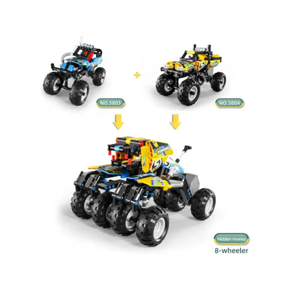 iM.Master Mechanical Master - Todoterreno 199 pzas Coches iMMaster todoterreno-4x4-amarillo-199-pzas-lego-tecnica-8-ruedas-857