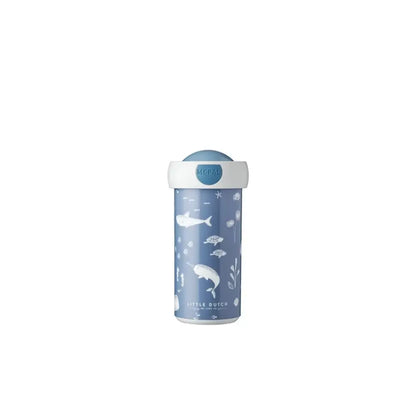 Vaso Escolar - Océano (300ml) Botellas Little Dutch vaso-escolar-oceano-300ml-botellas-azul-viajar-taza-591