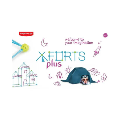 XFort - Set de 85 pzas Tiendas/Tipis JuegaConmigo xfort-set-de-85-pzas-tiendas-tipis-caprichoso-ilustracion-azul-220