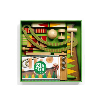 Zig & Go - 27 pzas Canicas Djeco zig-go-27-pzas-de-madera-marmol-correr-518