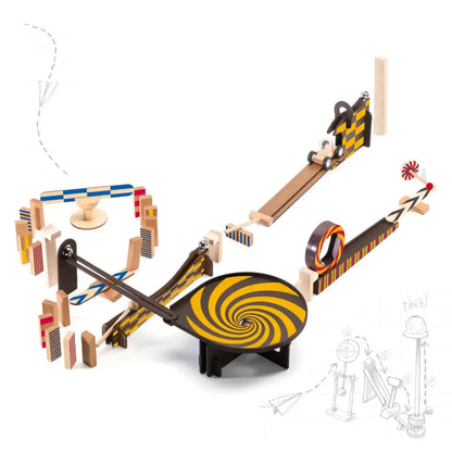 Zig & Go Wroom - 45 pzas. Djeco zig-go-wroom-45-pzas-de-madera-marmol-correr-201
